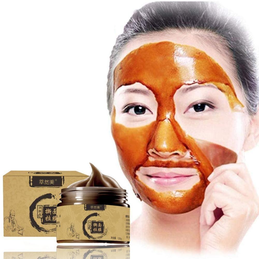 Herbal Beauty Peel-Off Mask - Transitional Herbal Ginseng Black Head Peel Off Mask - Beauty Mask - DINIBLO 