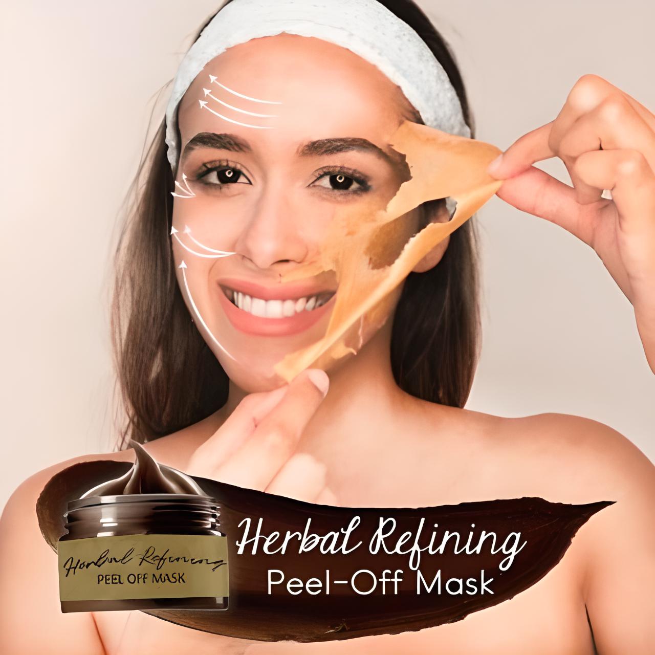 Herbal Beauty Peel-Off Mask - Transitional Herbal Ginseng Black Head Peel Off Mask - Beauty Mask - DINIBLO 