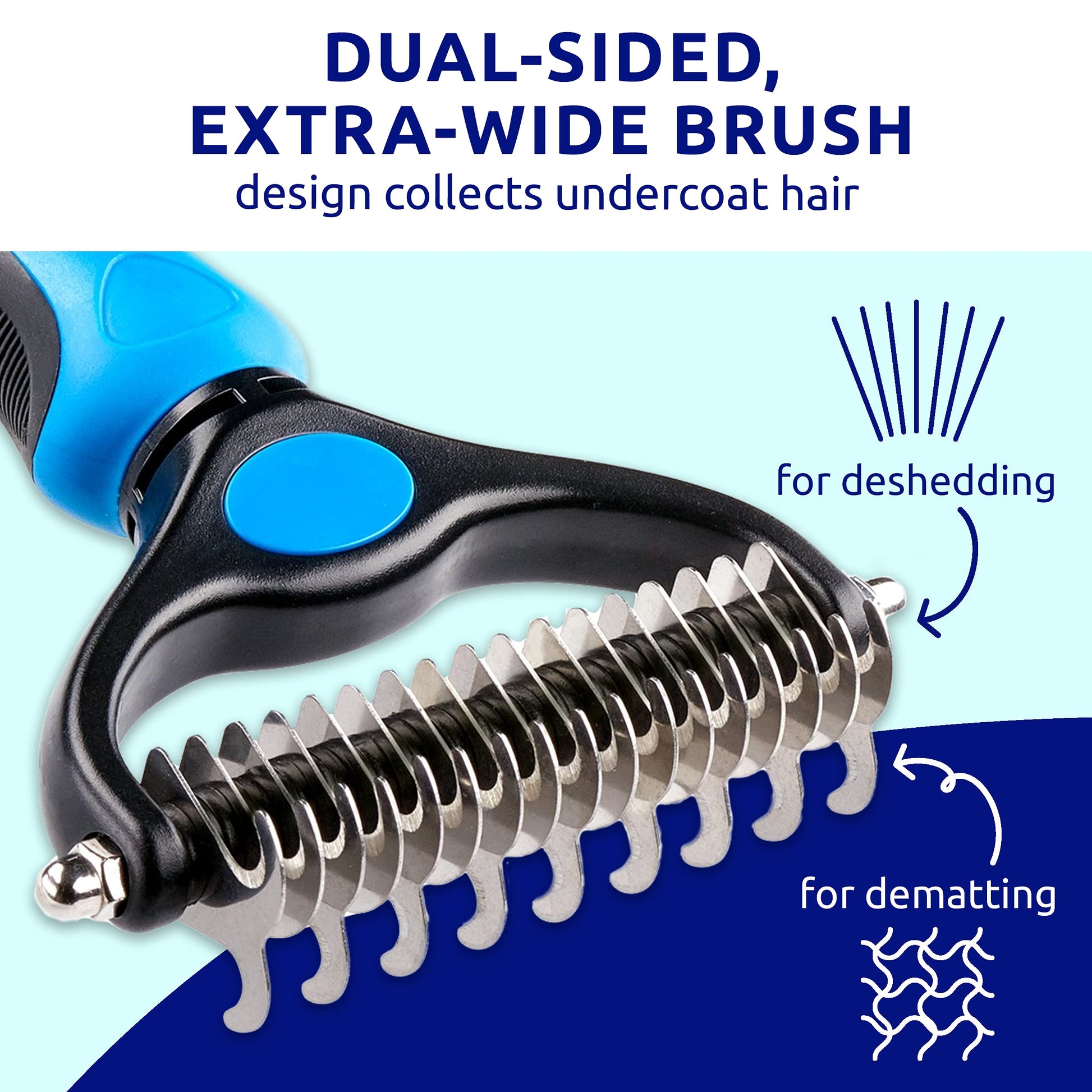 Dogs Cuddle Groomer Deshedding Brush - Pet Combs & Brushes - DINIBLO 