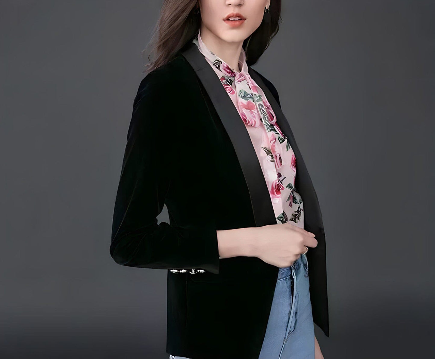 The Camille Velvet Slim Fit Blazer - Multiple Colors -  - DINIBLO 