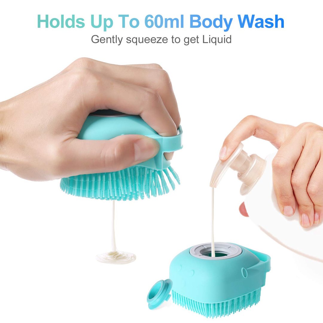 Pet Shampoo Dispenser Massage Brush - Pet Combs & Brushes - DINIBLO 