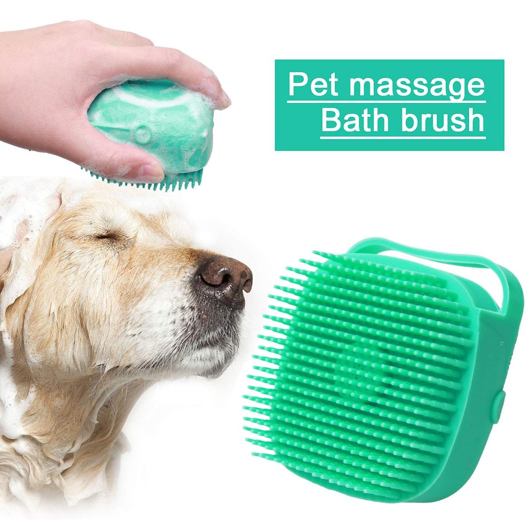 Pet Shampoo Dispenser Massage Brush - Pet Combs & Brushes - DINIBLO 