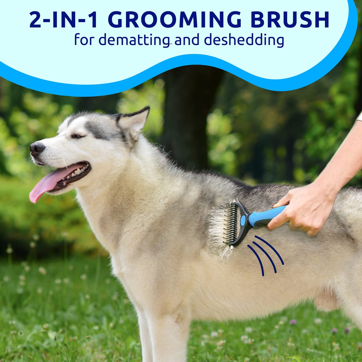 Dogs Cuddle Groomer Deshedding Brush - Pet Combs & Brushes - DINIBLO 