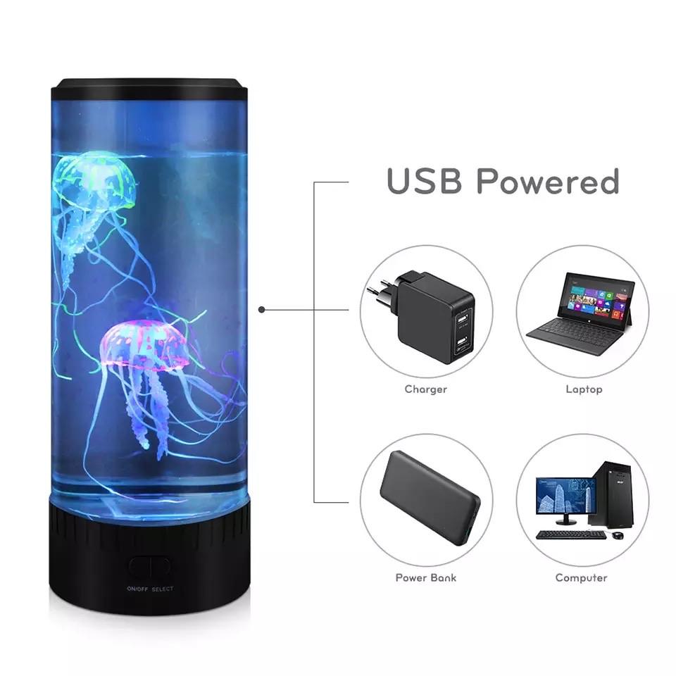 Led Jellyfish Aquarium Lamp - Lamps - DINIBLO 