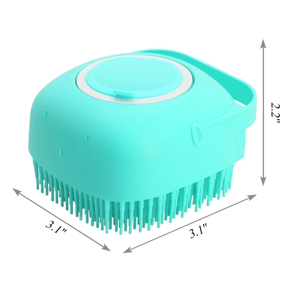 Pet Shampoo Dispenser Massage Brush - Pet Combs & Brushes - DINIBLO 