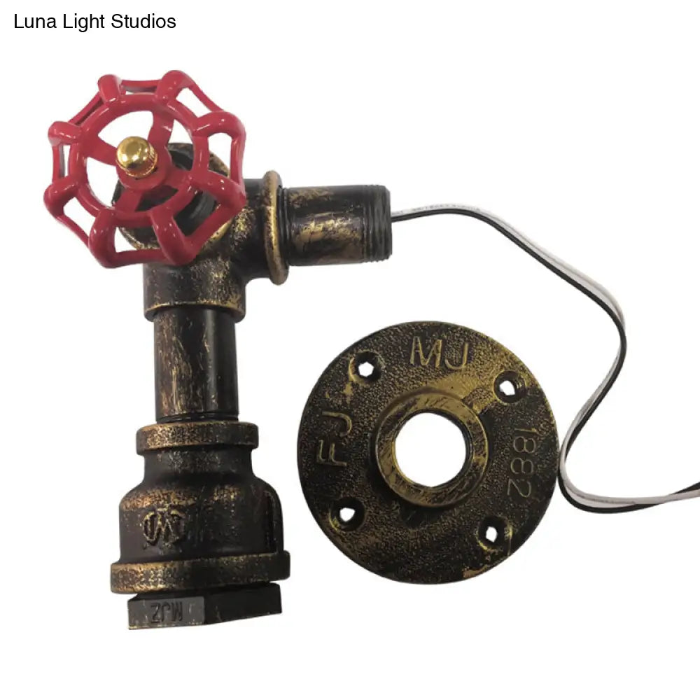 Iron Wall Mount Light Industrial Valve Handle – Single Corridor Fixture -  - DINIBLO 