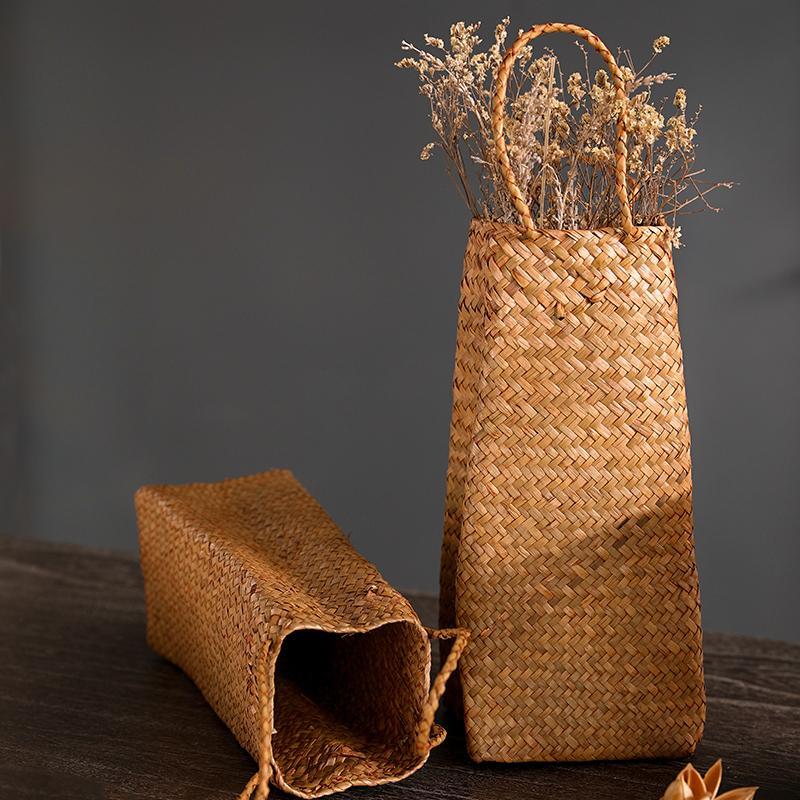 Rustic Storage Bag Wine Hamper - Organization > Storage Containers > Storage Baskets & Bins & Boxes - DINIBLO 