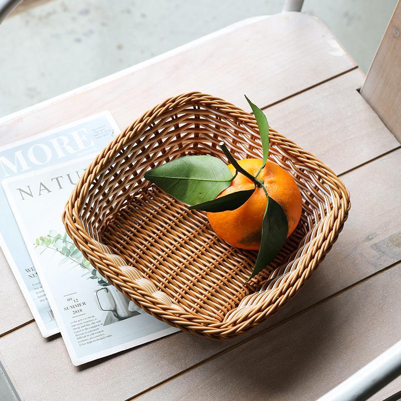 Square Storage Basket Food Hamper - Organization > Storage Containers > Storage Baskets & Bins & Boxes - DINIBLO 