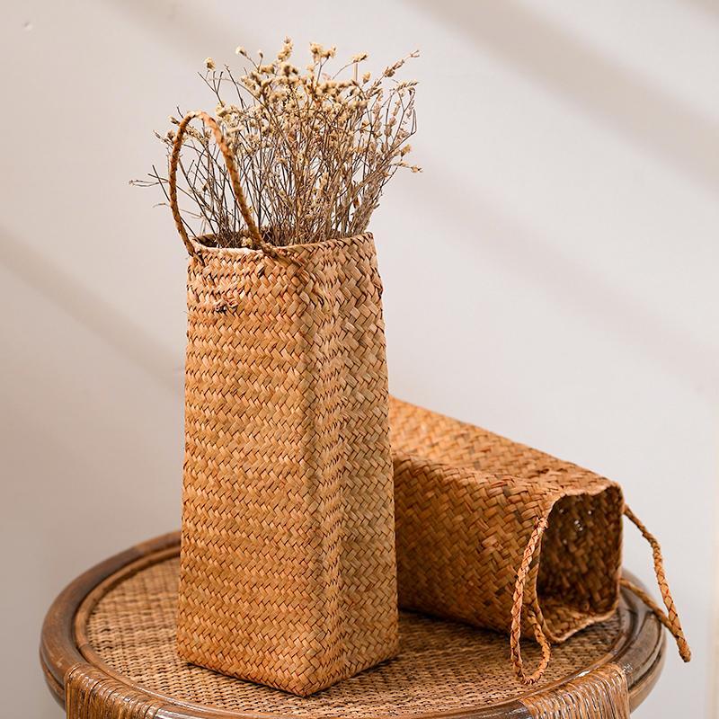 Rustic Storage Bag Wine Hamper - Organization > Storage Containers > Storage Baskets & Bins & Boxes - DINIBLO 