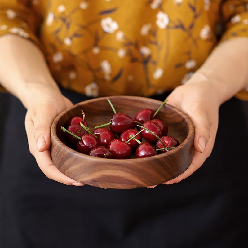 Rustic Black Walnut Serving Trays Bowls Plates - Organization > Storage Containers > Storage Baskets & Bins & Boxes - DINIBLO 