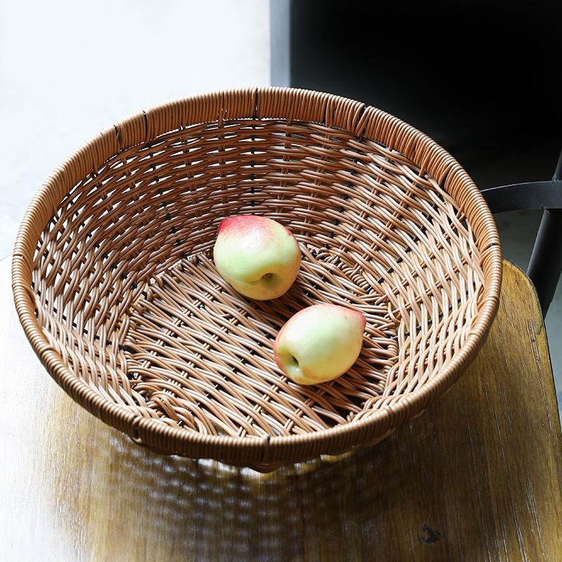 Natural Bowl Shaped Storage Basket Fruit Serving Trays - Organization > Storage Containers > Storage Baskets & Bins & Boxes - DINIBLO 