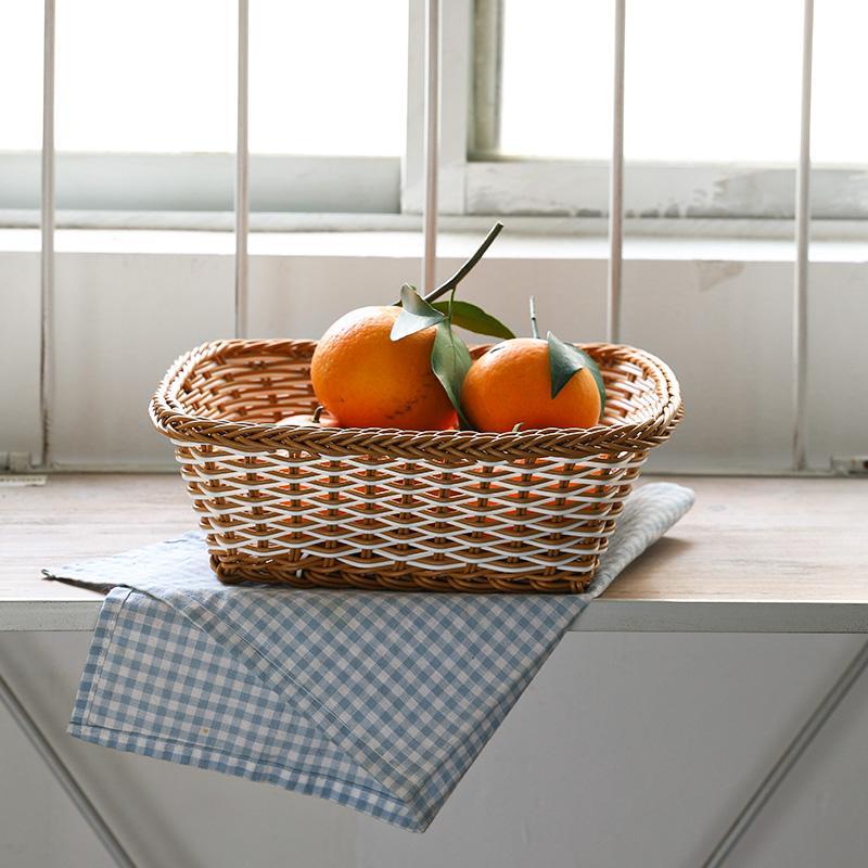 Square Storage Basket Food Hamper - Organization > Storage Containers > Storage Baskets & Bins & Boxes - DINIBLO 