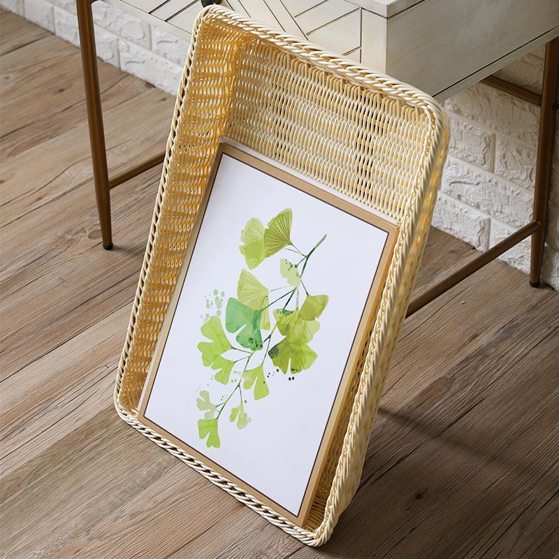 Large Rectangle Fruit Serving Tray Basket - Organization > Storage Containers > Storage Trays - DINIBLO 