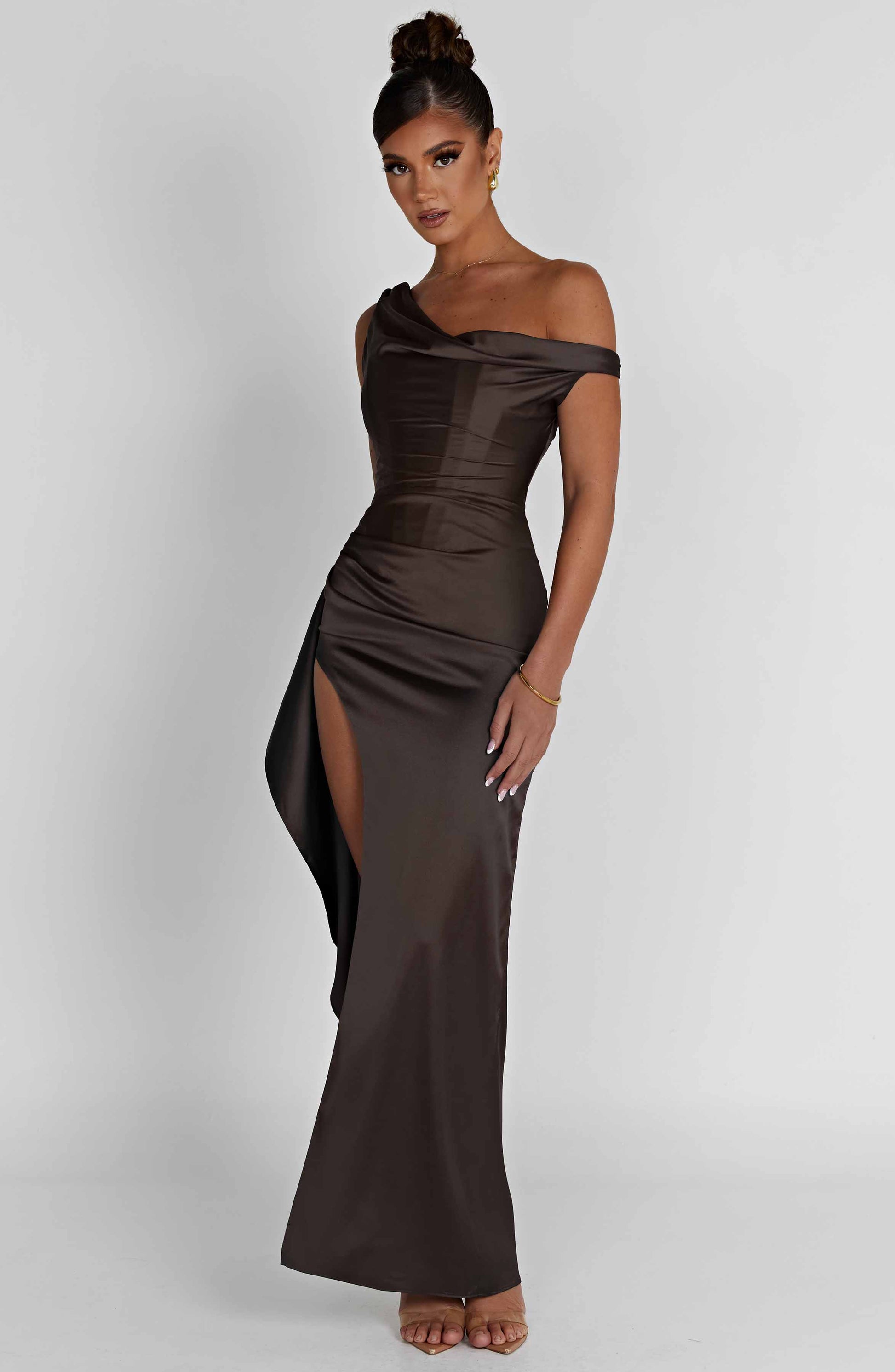 Juliene Maxi Dress - Charcoal - Dress - DINIBLO 