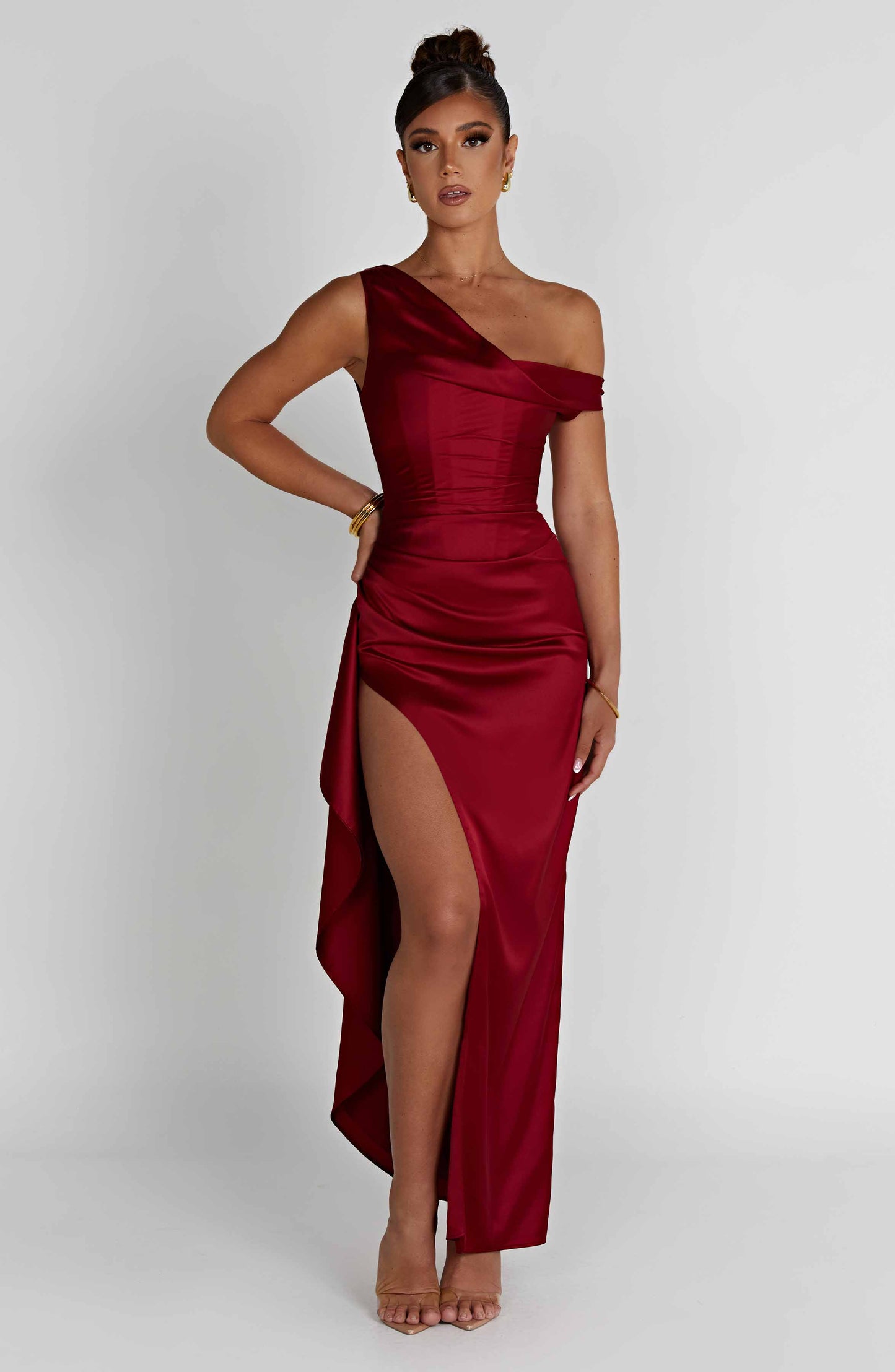 Juliene Maxi Dress - Wine - Dress - DINIBLO 