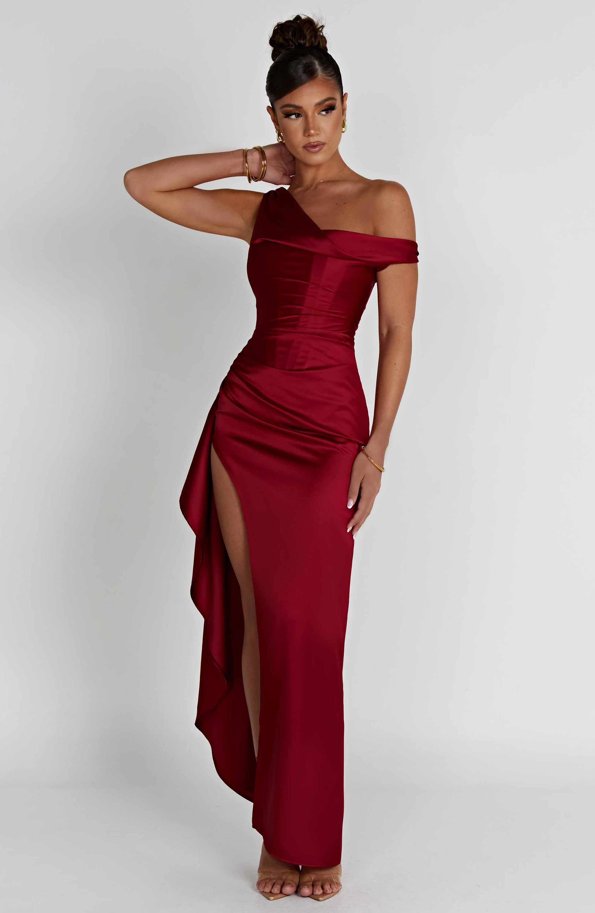 Juliene Maxi Dress - Wine - Dress - DINIBLO 