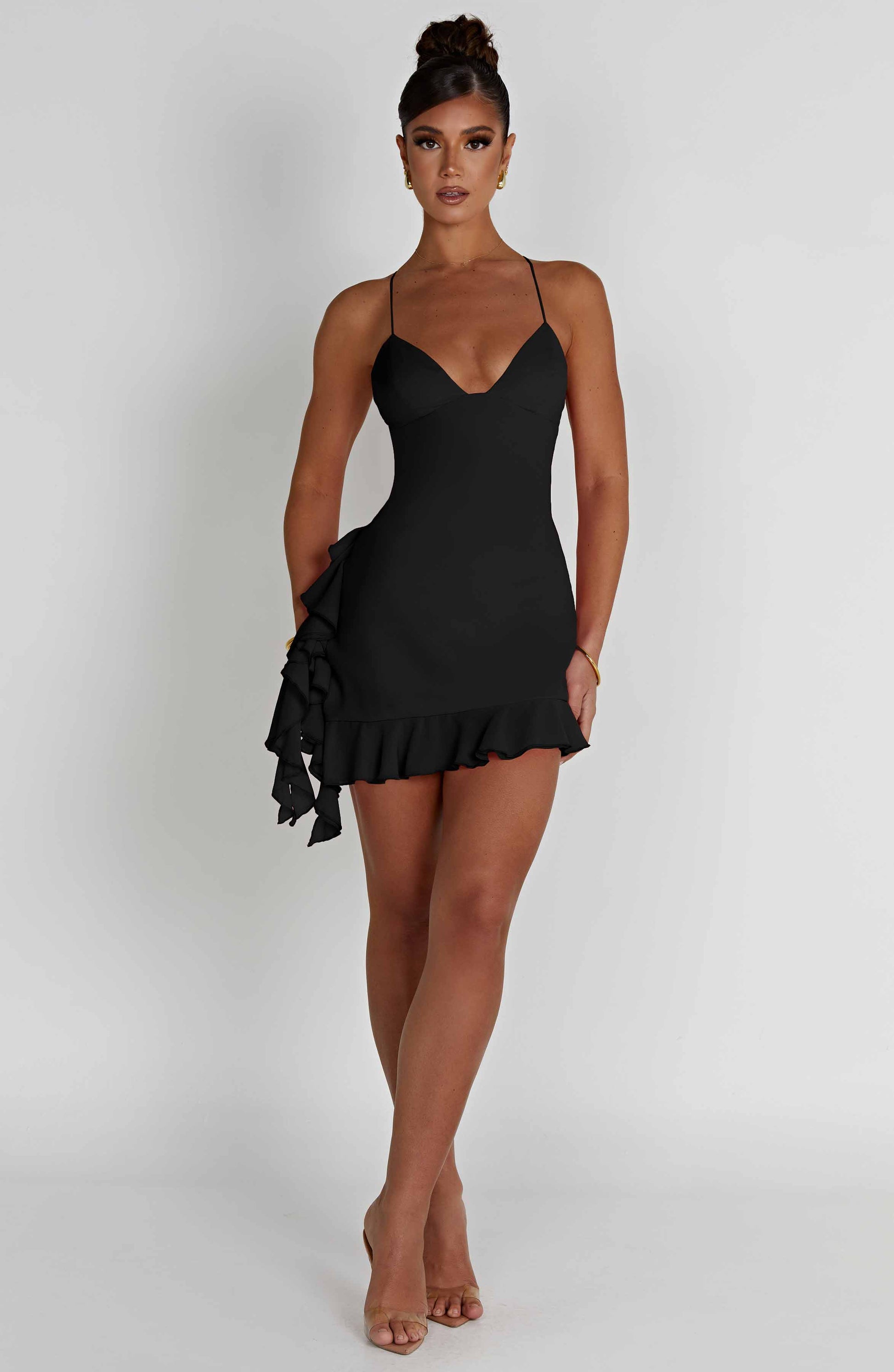 Larosa Mini Dress - Black - Dress - DINIBLO 