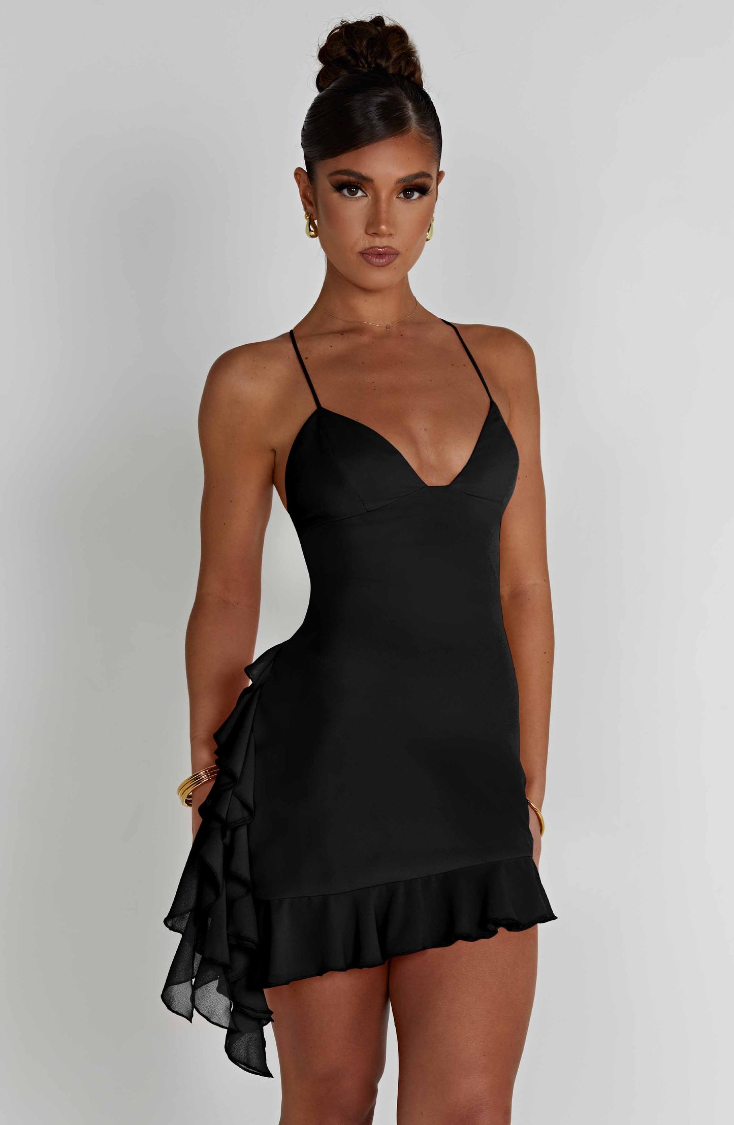 Larosa Mini Dress - Black - Dress - DINIBLO 