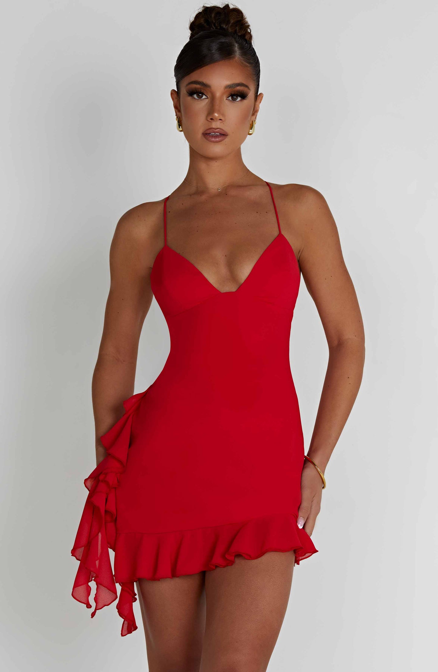 Larosa Mini Dress - Red - Dress - DINIBLO 