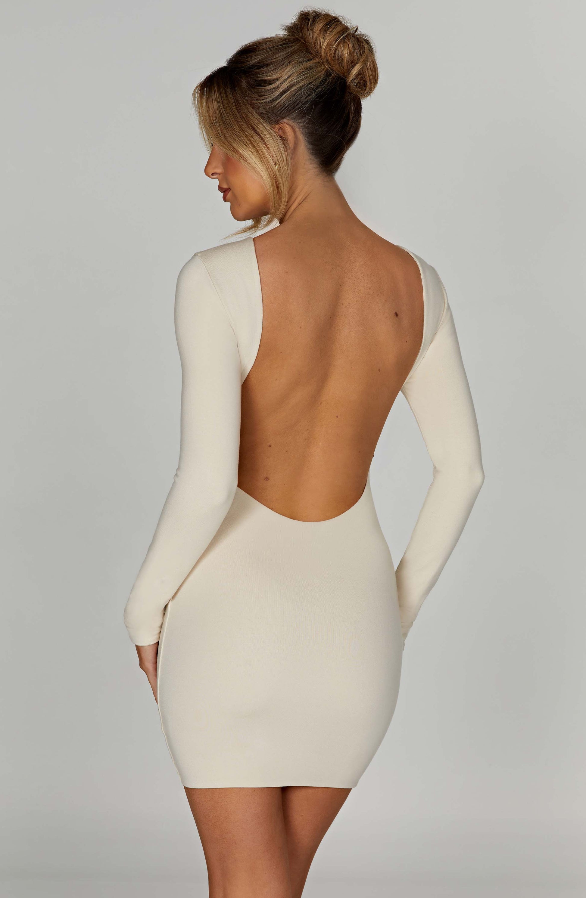 Liana Mini Dress - Cream - Dress - DINIBLO 