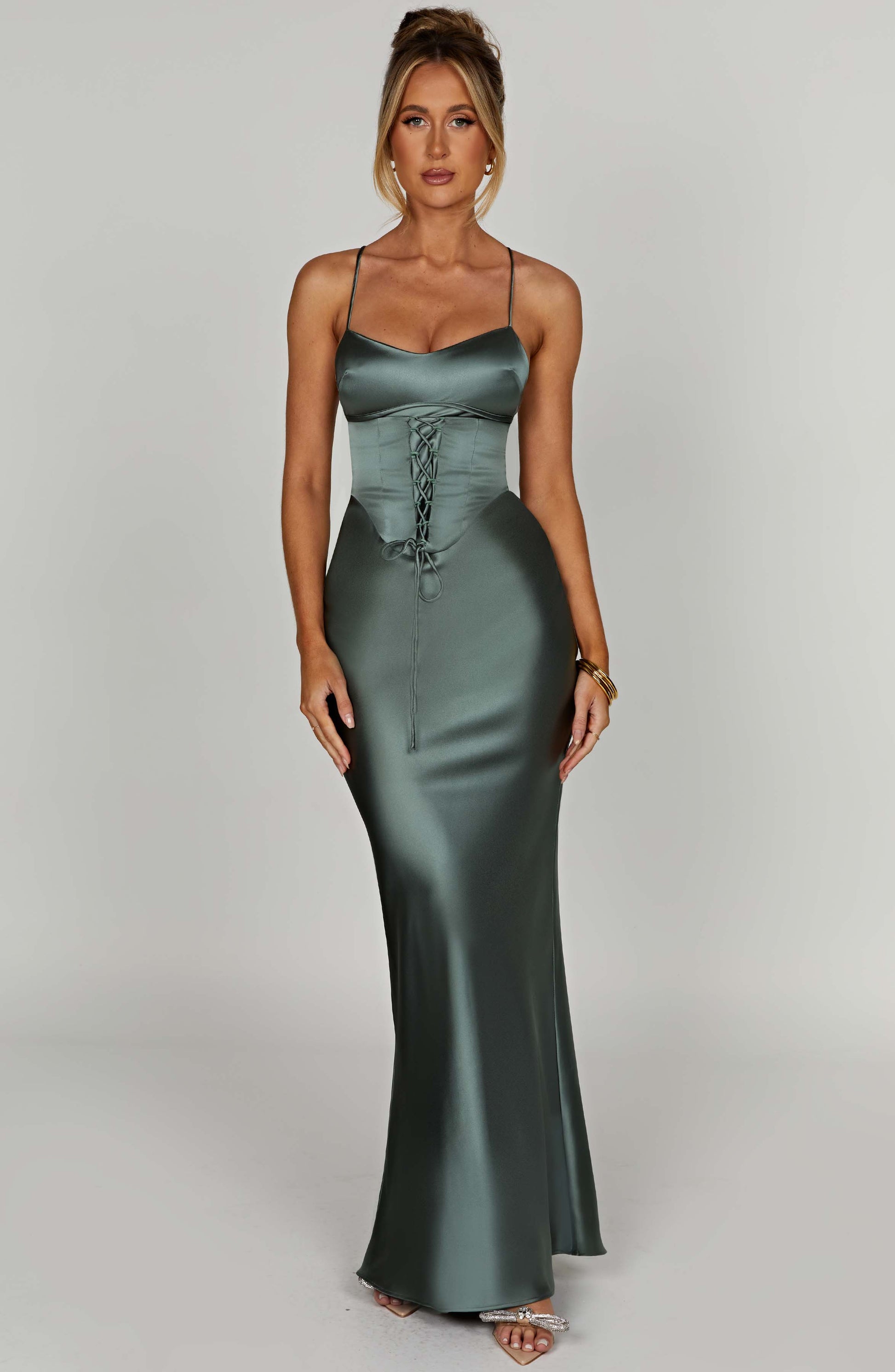 Lillia Maxi Dress - Sage - Dress - DINIBLO 