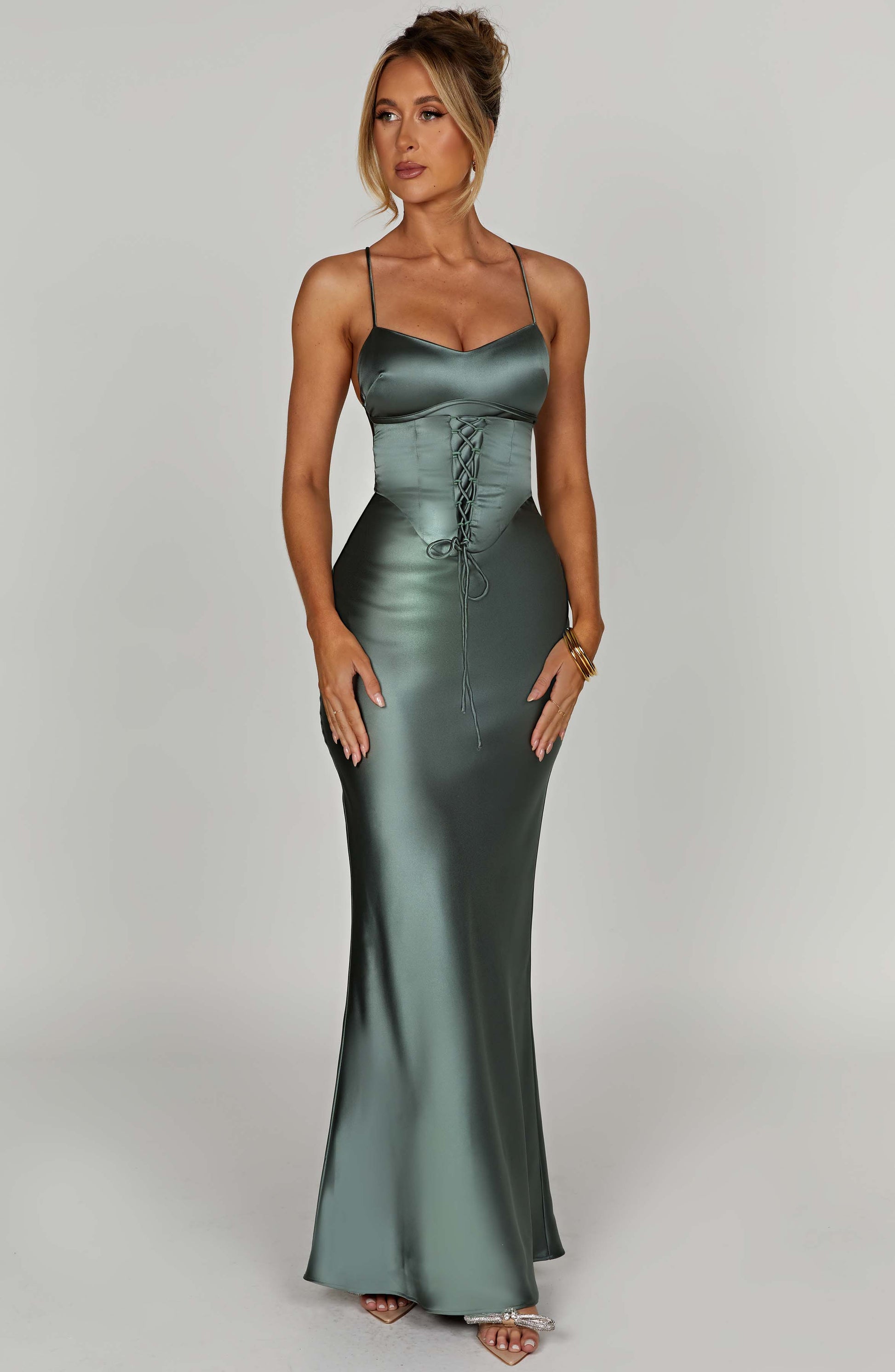 Lillia Maxi Dress - Sage - Dress - DINIBLO 