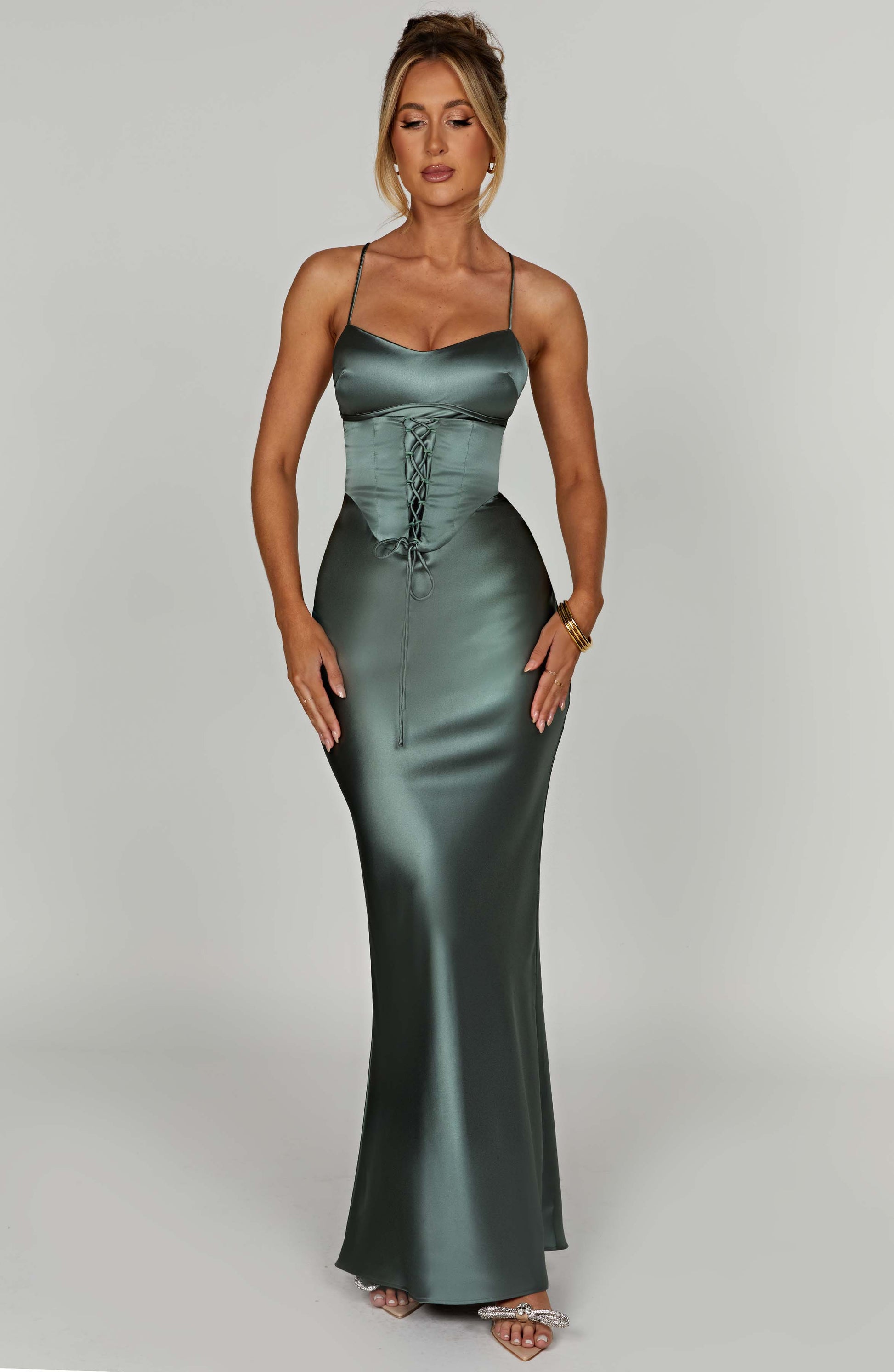 Lillia Maxi Dress - Sage - Dress - DINIBLO 