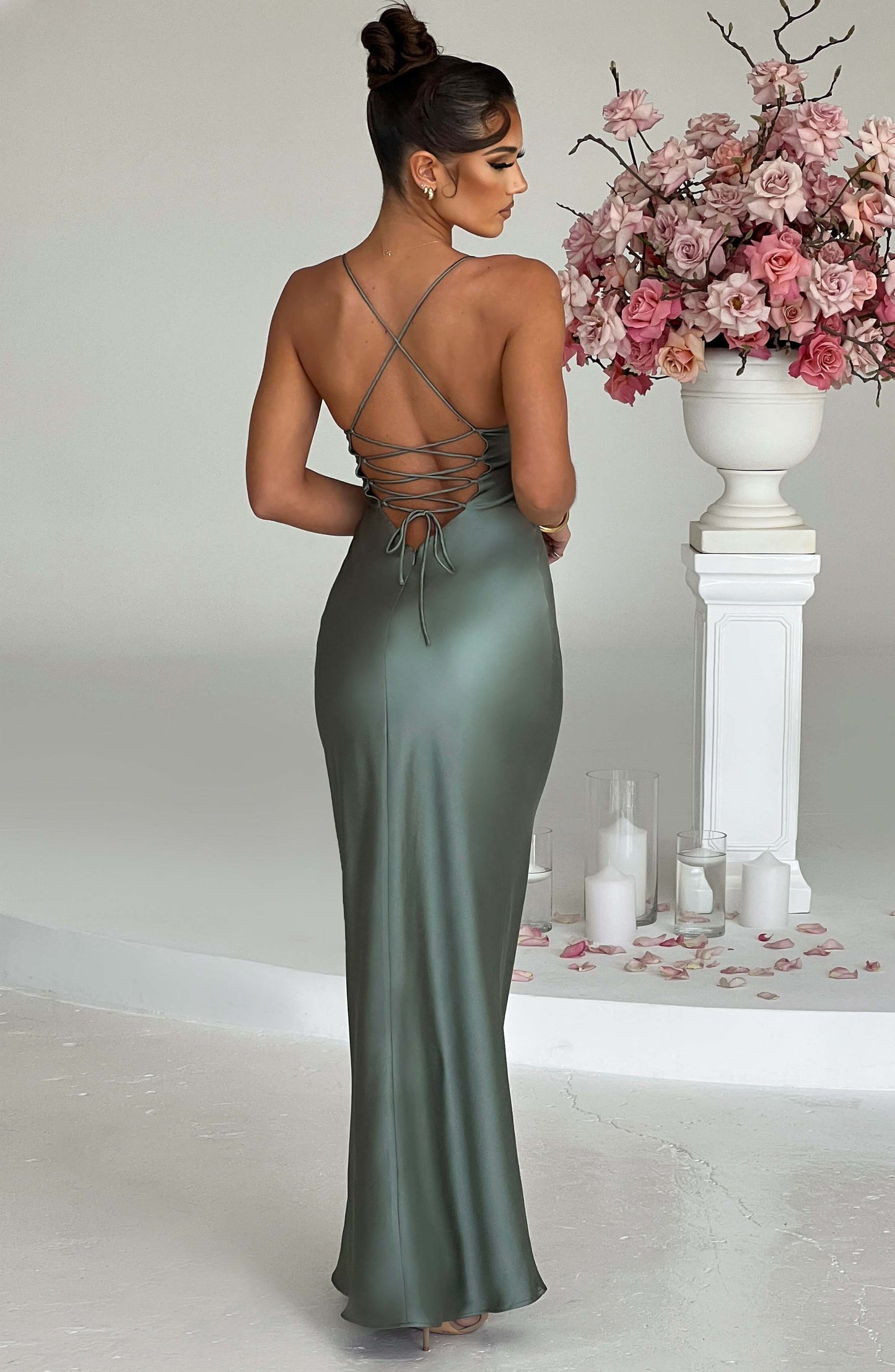 Lillia Maxi Dress - Sage - Dress - DINIBLO 