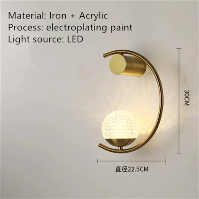 Luxury creative LED Bedside wall lamp - Wall Light - DINIBLO 