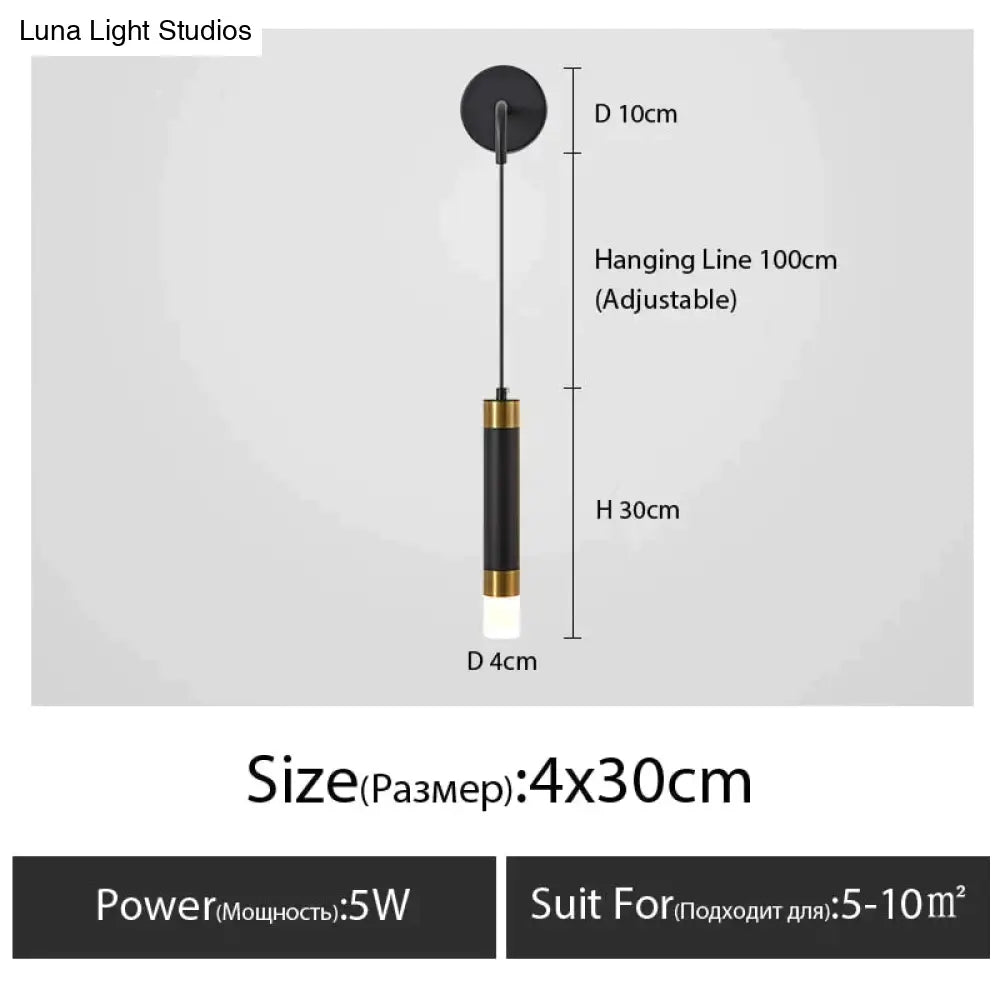 Minimalist Creative Luxury  Bedroom bedside wall lamp with spotlight - Wall Lamp - DINIBLO 