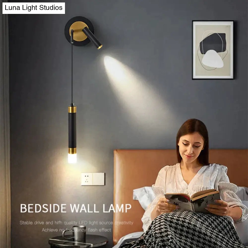 Minimalist Creative Luxury  Bedroom bedside wall lamp with spotlight - Wall Lamp - DINIBLO 