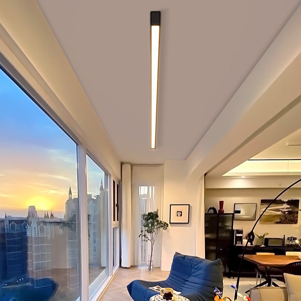 Minimalist Strip Stepless Dimming LED Modern Ceiling Light with Remote Control - Lighting > Wall Lights > LED Wall Lights - DINIBLO 