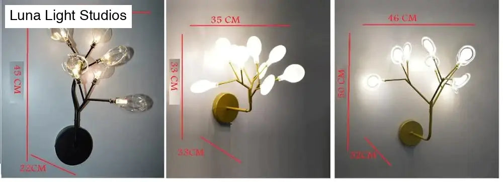 Modern firefly Tree Branch LED Wall Light for Bedroom Study Room - Wall Light - DINIBLO 