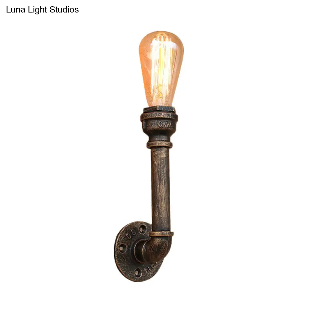 Modern Industrial 1/3-Light Wrought Iron Wall Lamp in Bronze for Kitchen, Wall Mounted -  - DINIBLO 