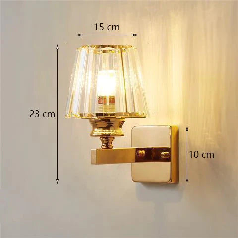 Modern Minimalist Wall Lamp with Glass Shade for Bedside Lighting Living Room Lighting - Wall Light - DINIBLO 