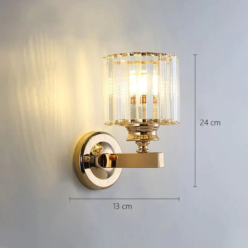 Modern Minimalist Wall Lamp with Glass Shade for Bedside Lighting Living Room Lighting - Wall Light - DINIBLO 