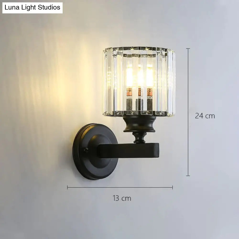 Modern Minimalist Wall Lamp with Glass Shade for Bedside Lighting Living Room Lighting - Wall Light - DINIBLO 