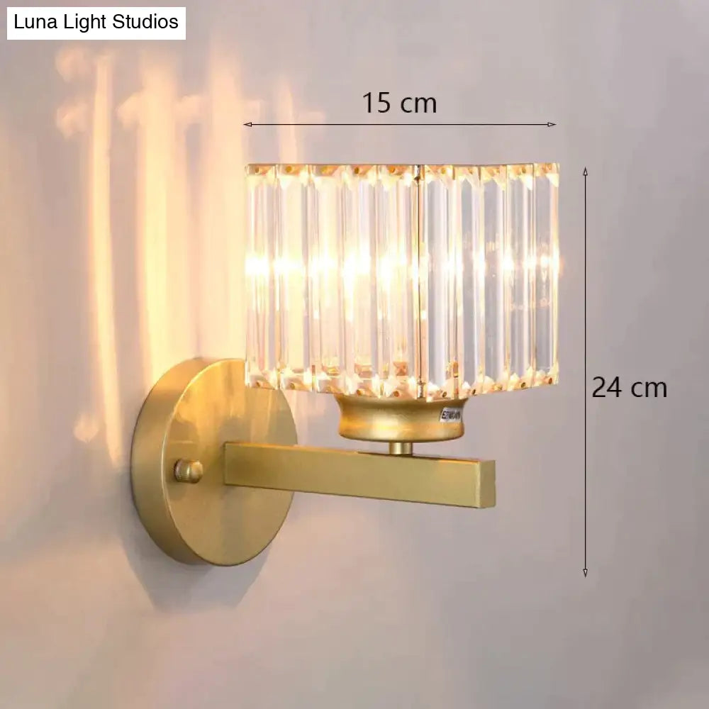 Modern Minimalist Wall Lamp with Glass Shade for Bedside Lighting Living Room Lighting - Wall Light - DINIBLO 