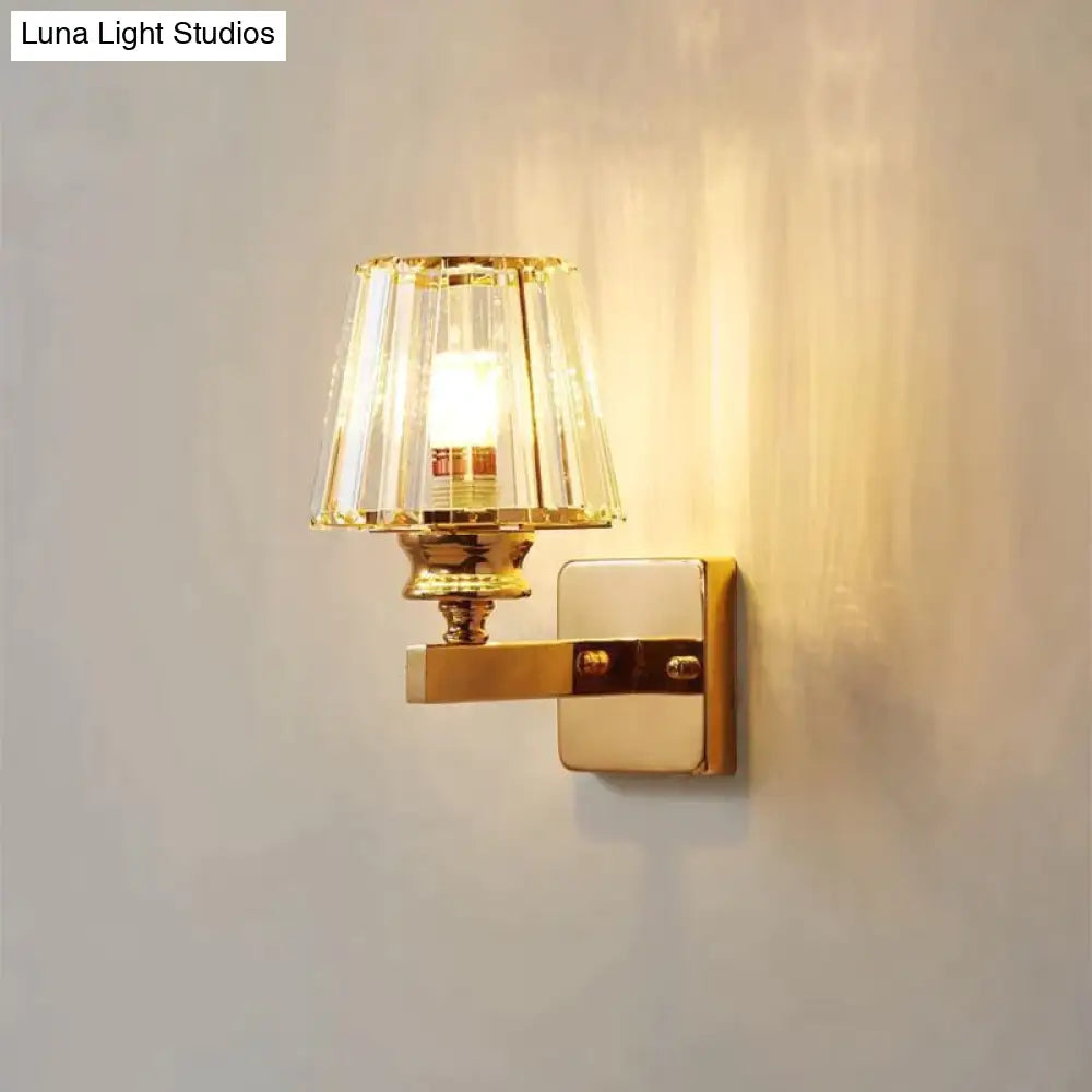 Modern Minimalist Wall Lamp with Glass Shade for Bedside Lighting Living Room Lighting - Wall Light - DINIBLO 