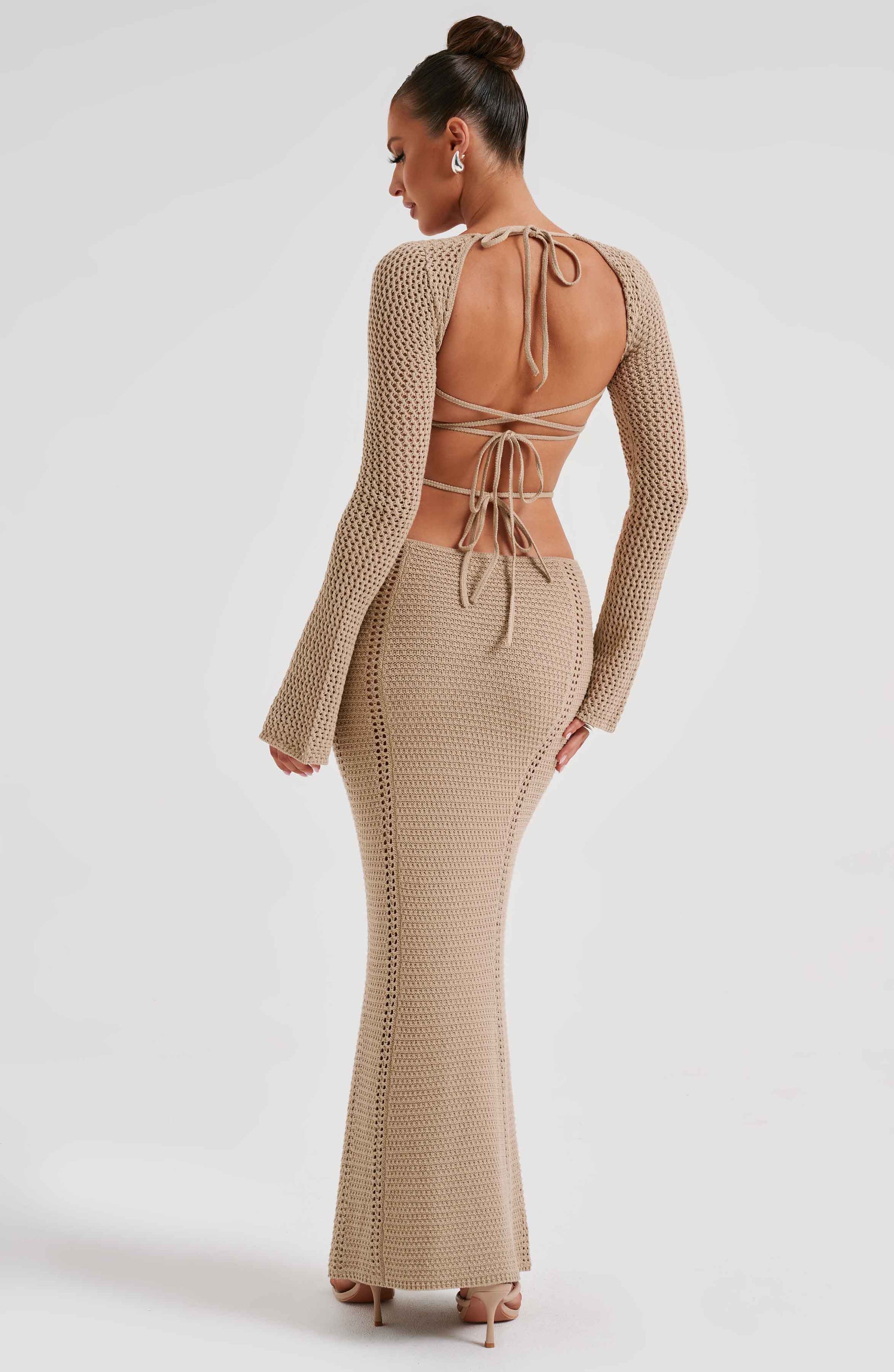 Nadine Maxi Dress - Beige - Dress - DINIBLO 