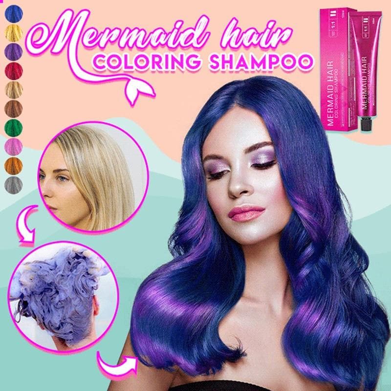 Mermaid Hair Coloring Shampoo - Beauty And Personal Care - DINIBLO 