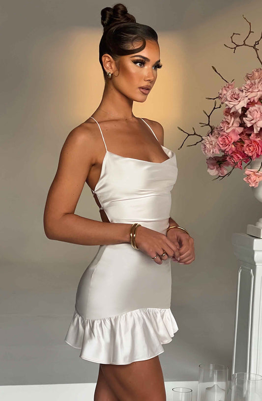 Nicola Mini Dress - Ivory - Dress - DINIBLO 