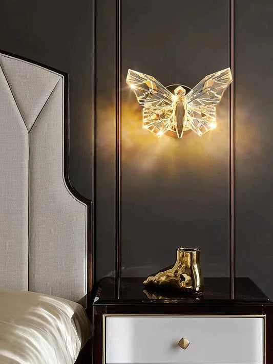 Nordic Creative Luxury Butterfly wall lamp for Bedroom Living Room Lighting - Wall Lamp - DINIBLO 