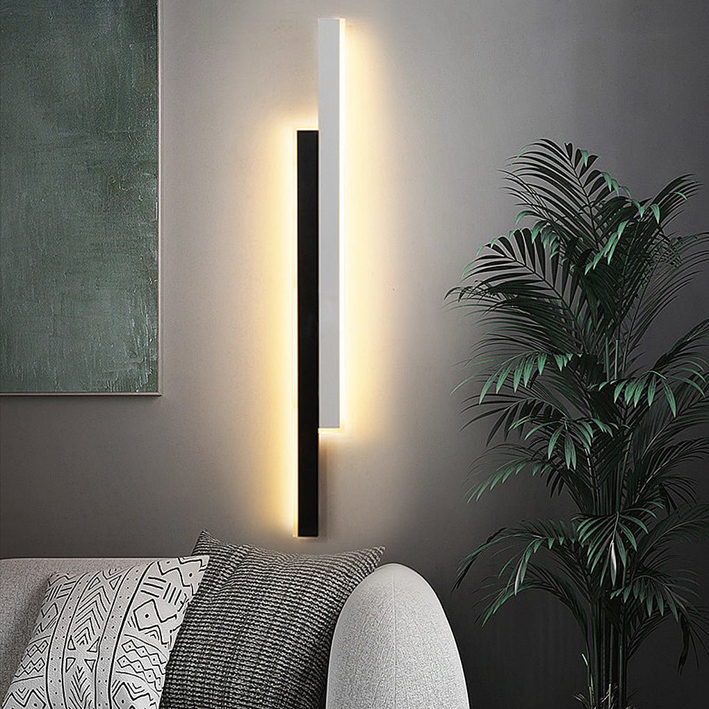 Nordic Minimalist Double Long Strip LED Wall Lamp for Living Room Bedside Aisle - Lighting > Wall Lights > LED Wall Lights - DINIBLO 