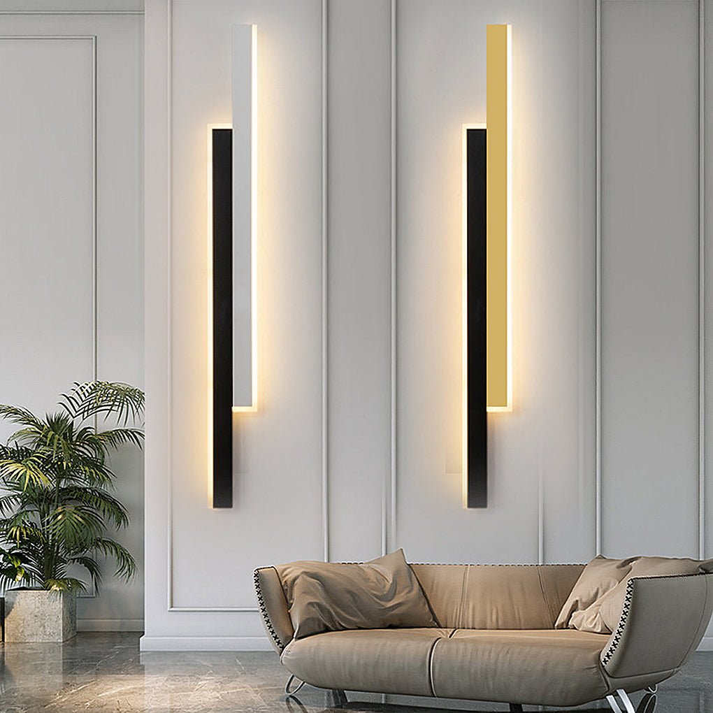 Nordic Minimalist Double Long Strip LED Wall Lamp for Living Room Bedside Aisle - Lighting > Wall Lights > LED Wall Lights - DINIBLO 