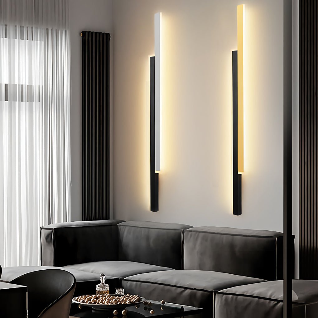 Nordic Minimalist Double Long Strip LED Wall Lamp for Living Room Bedside Aisle - Lighting > Wall Lights > LED Wall Lights - DINIBLO 