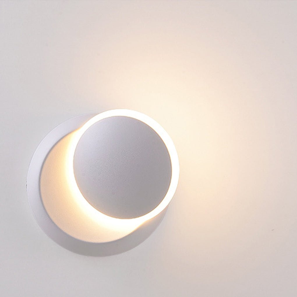 Nordic Minimalist LED Rotatable Round Wall Lights for Living Room Dining Room Cafe - Lighting > Wall Lights > Wall sconces - DINIBLO 