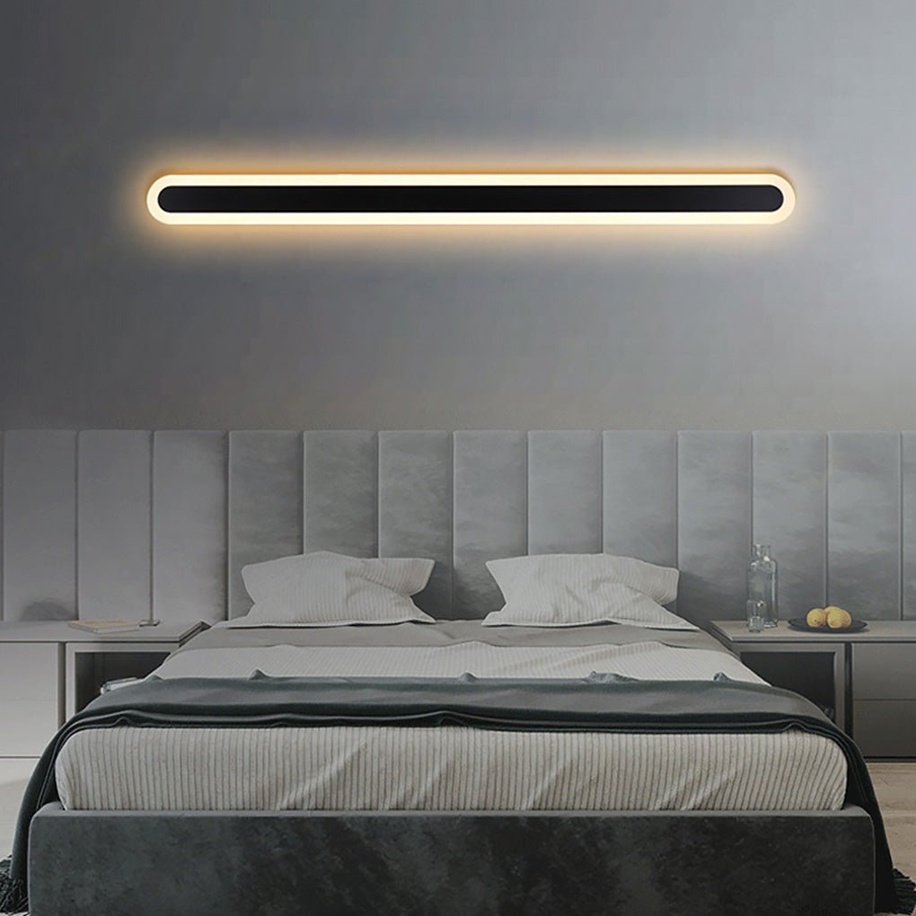 Nordic Minimalist Strip LED Aisle Bedside Living Room Background Wall Sconces - Lighting > Wall Lights > LED Wall Lights - DINIBLO 