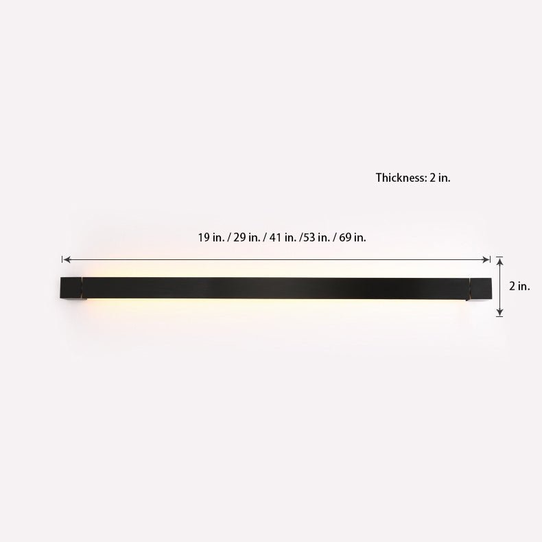 Nordic Ultra-thin Long Strip LED Bedside Background Wall Rotatable Wall Lamp - Lighting > Wall Lights > LED Wall Lights - DINIBLO 