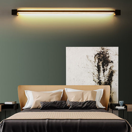 Nordic Ultra-thin Long Strip LED Bedside Background Wall Rotatable Wall Lamp - Lighting > Wall Lights > LED Wall Lights - DINIBLO 